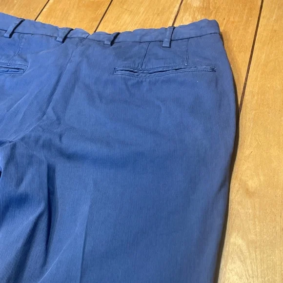 Incotex Slowear Chino Pants Slim Straight Navy Flat Front 32x30 NICE!! - Picture 9 of 16
